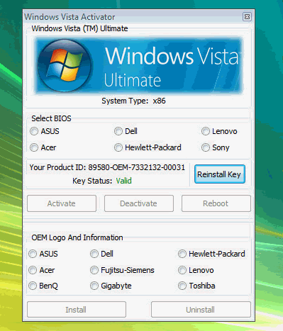 Windows Vista Home Basic Product Key Generator Online